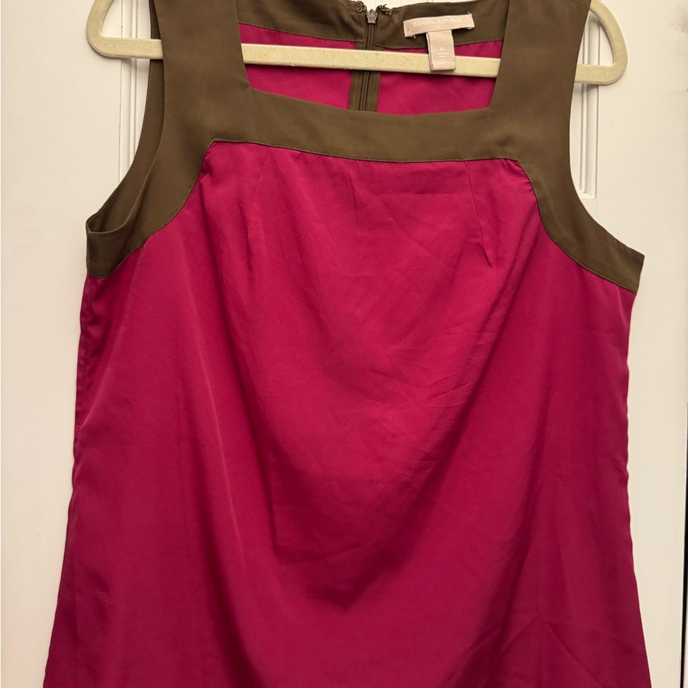 Banana Republic Pink and Brown Blouse